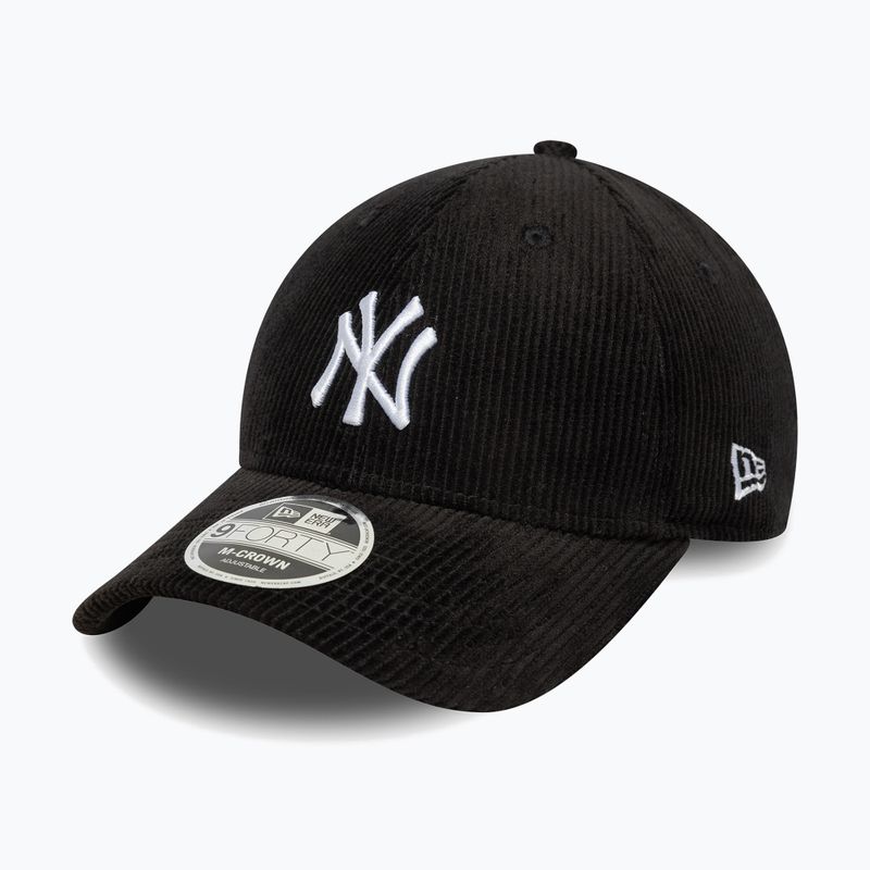 Cappello da baseball New Era Cord 9Forty Mcrown New York Yankees nero 3