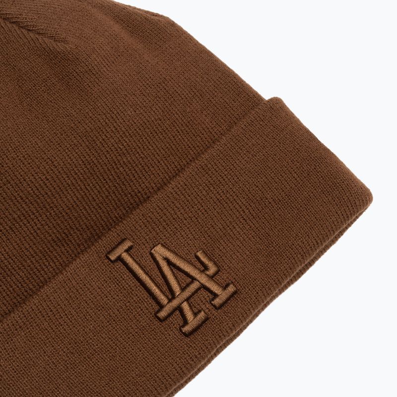 Berretto New Era Essential Los Angeles Dodgers autunno inverno scuro/arancio scuro 3
