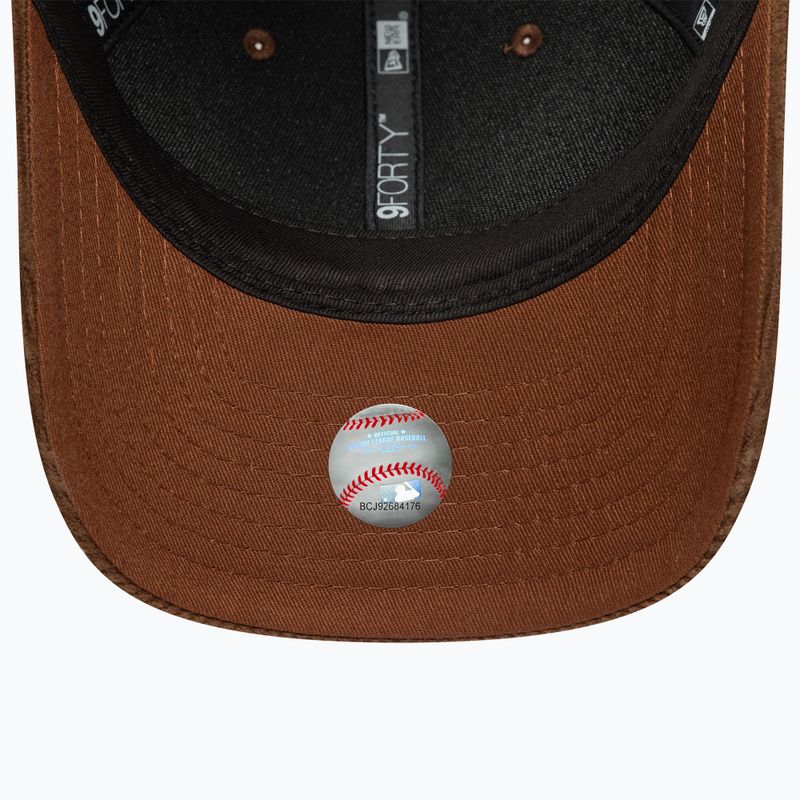 Cappello da baseball New Era Cord 9Forty Mcrown New York Yankees scuro auburn/scuro autunno 5