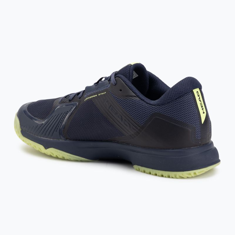 Scarpe da squash HEAD Sprint Team 4.0 Indoor navy/lime 3