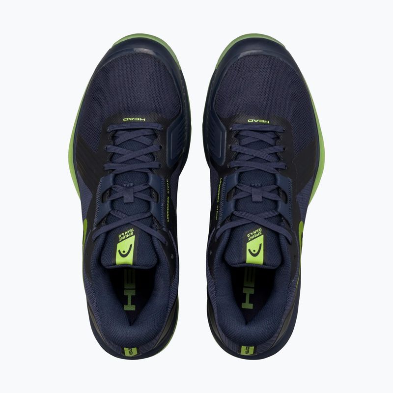 Scarpe da squash HEAD Sprint Team 4.0 Indoor navy/lime 4