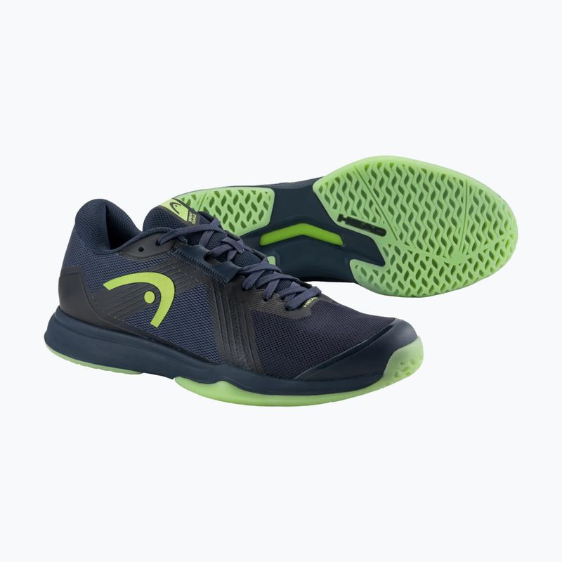 Scarpe da squash HEAD Sprint Team 4.0 Indoor navy/lime 5