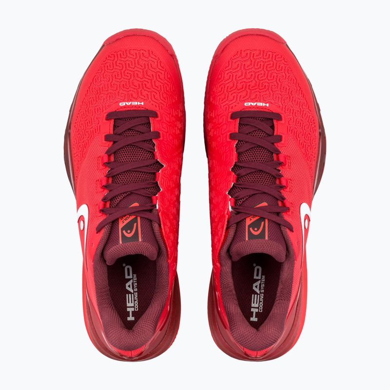 Scarpe da tennis da uomo HEAD Revolt Pro 5.0 Clay red/dark red 4