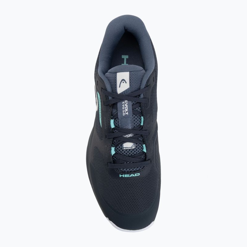 Scarpe da tennis da uomo HEAD Revolt Evo 5.0 blueberry/teal 5