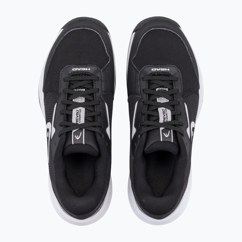 Scarpe da tennis da uomo HEAD Revolt Court 5.0 black/white 4