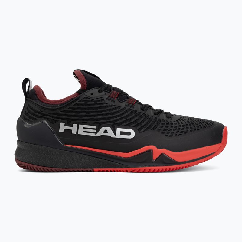 Scarpe da tennis da uomo HEAD Endure Pro Clay black/red 2