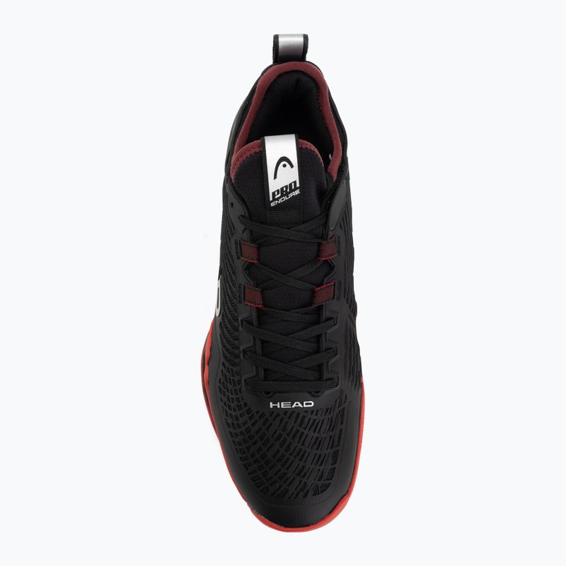 Scarpe da tennis da uomo HEAD Endure Pro Clay black/red 5