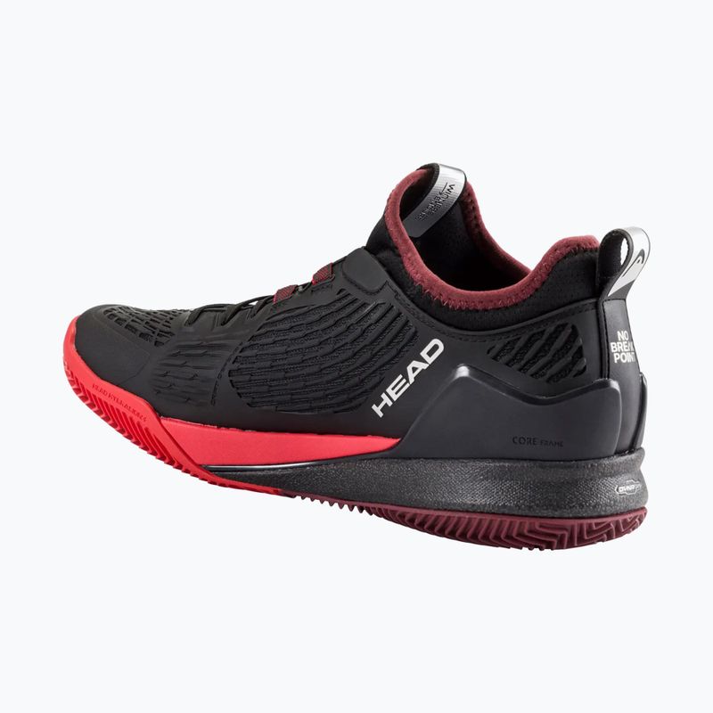 Scarpe da tennis da uomo HEAD Endure Pro Clay black/red 2
