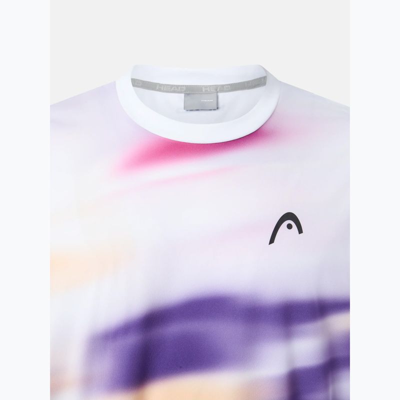Maglietta da tennis da uomo HEAD Blur purple/print 3