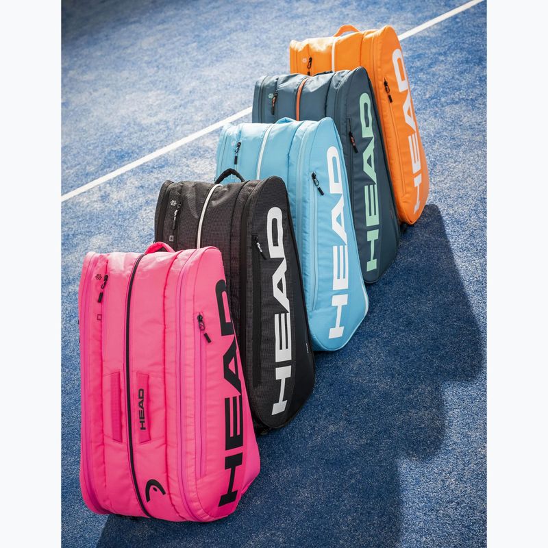 Borsa da padel HEAD Tour Padel Bag L 40 l green/orange 6