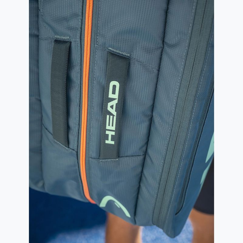 Borsa da padel HEAD Tour Padel Bag L 40 l green/orange 8