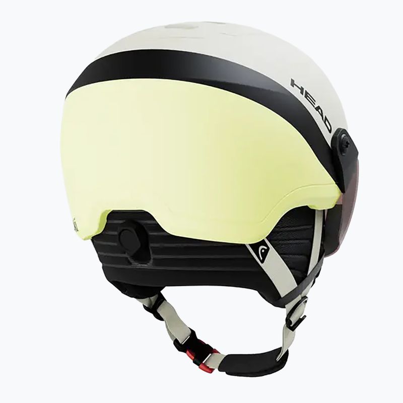 Casco da sci per bambini HEAD Yuki Visor Jr lime swirl/silver/red 2