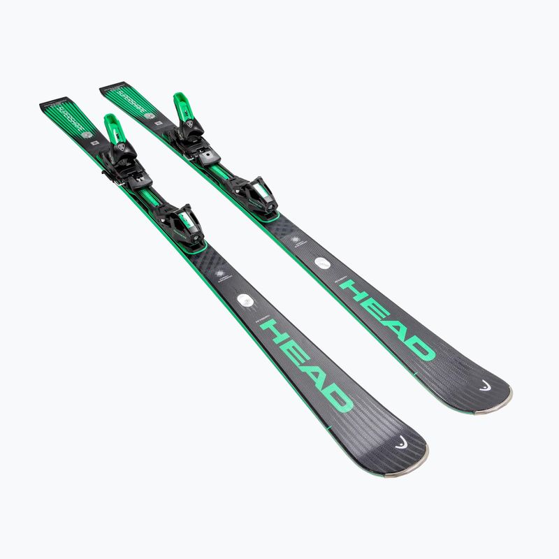 Sci alpini + attacchi HEAD Supershape e-Magnum SW BB-PR + Protector Evo PR 13 GW black/green 2