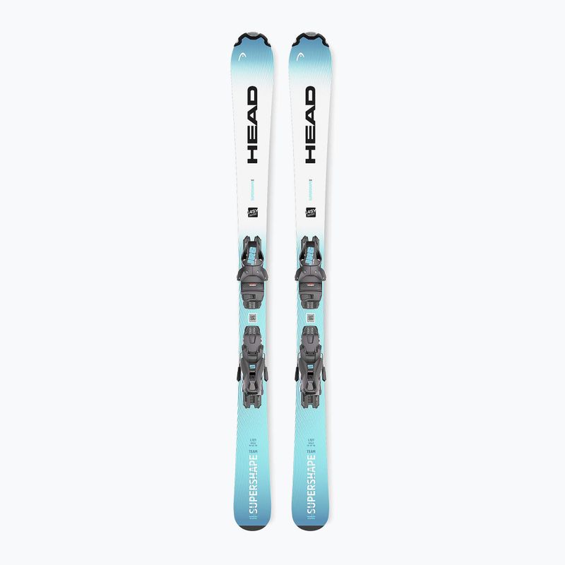 Sci alpini da bambino + attacchi HEAD Supershape Team Easy JRS + Jrs 4.5 GW CA blue/white 2