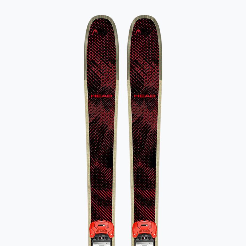 Sci alpini + attacchi HEAD Kore 100 Ti + Protector+ Attack 14 GW black/red 8