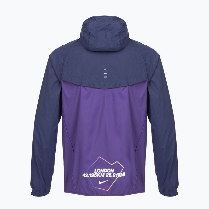 Giacca da corsa da uomo Nike Stride Dri-Fit ADV midnight navy/court purple 10