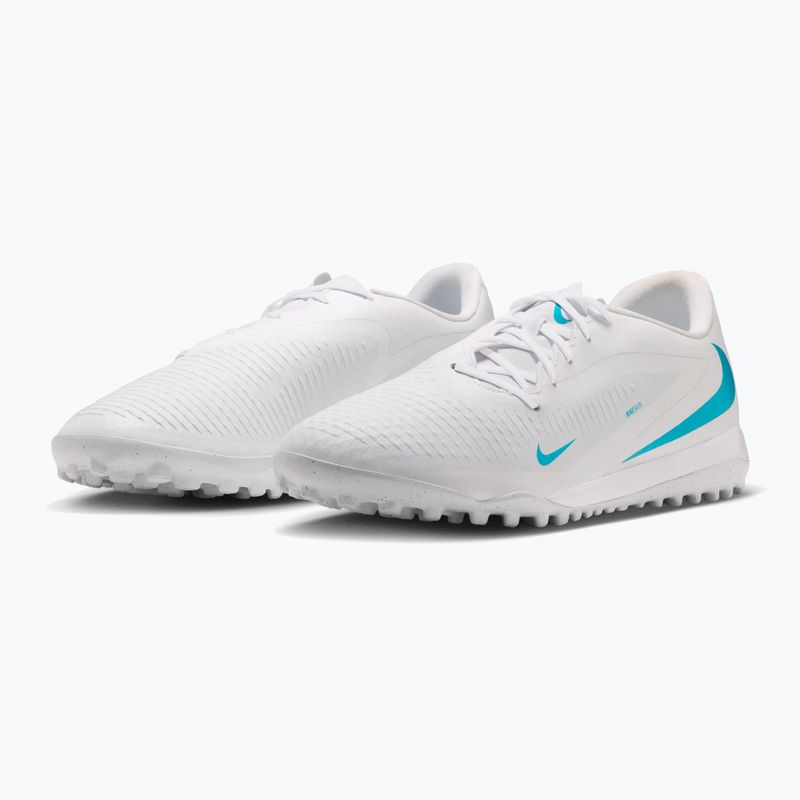 Scarpe da calcio uomo Nike Phantom 6 Low Academy TF white/white/dusty cactus 3