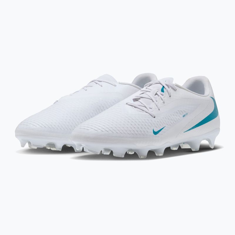 Scarpe da calcio uomo Nike Phantom 6 Low Academy FG/MG white/white/dusty cactus 3