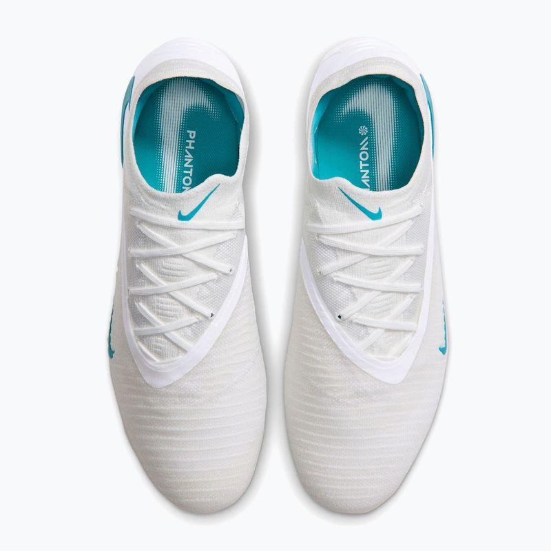 Scarpe da calcio uomo Nike Phantom 6 Low Elite FG white/white/dusty cactus 3