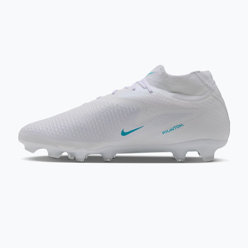 Scarpe da calcio uomo Nike Phantom 6 High Academy FG/MG white/white/dusty cactus 2