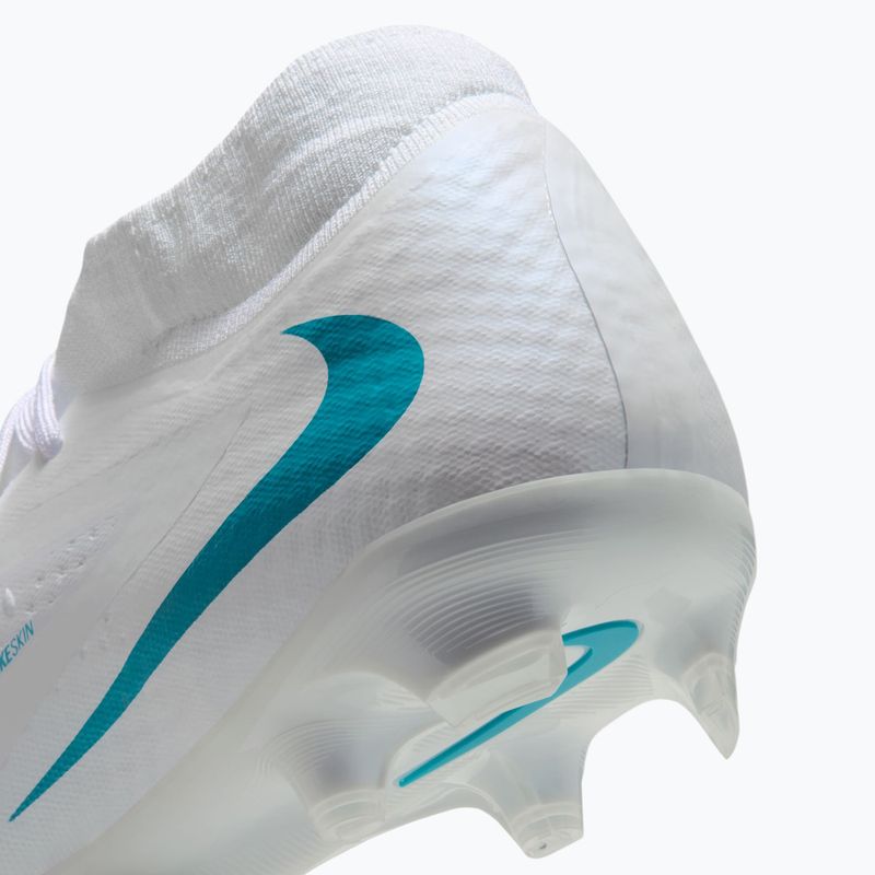 Scarpe da calcio uomo Nike Phantom 6 High Academy FG/MG white/white/dusty cactus 8