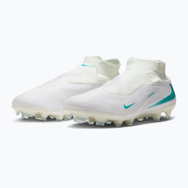 Scarpe da calcio uomo Nike Phantom 6 High Pro FG white/white/dusty cactus 3