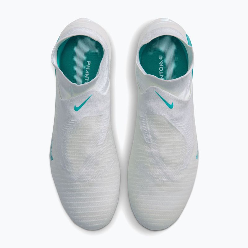 Scarpe da calcio uomo Nike Phantom 6 High Elite FG white/white/dusty cactus 4