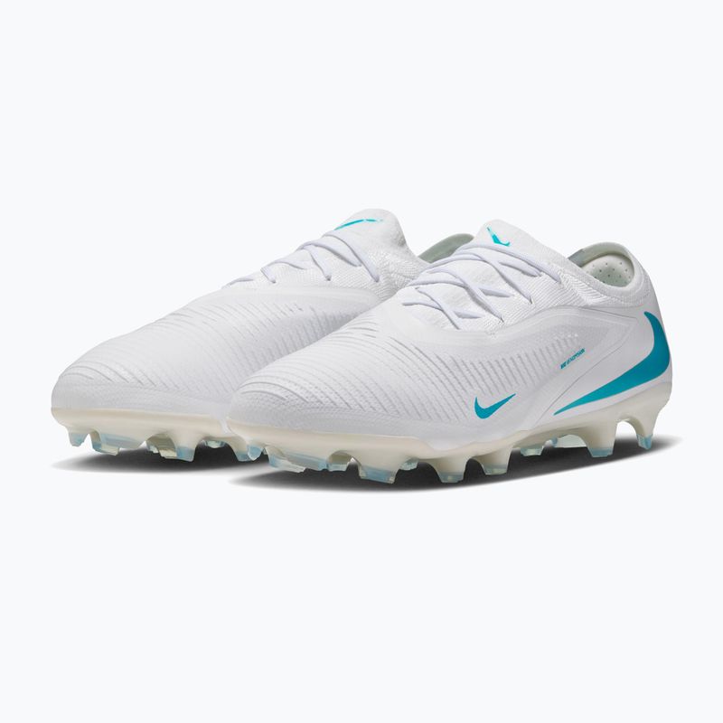 Scarpe da calcio uomo Nike Phantom 6 Low Pro FG white/white/dusty cactus 3