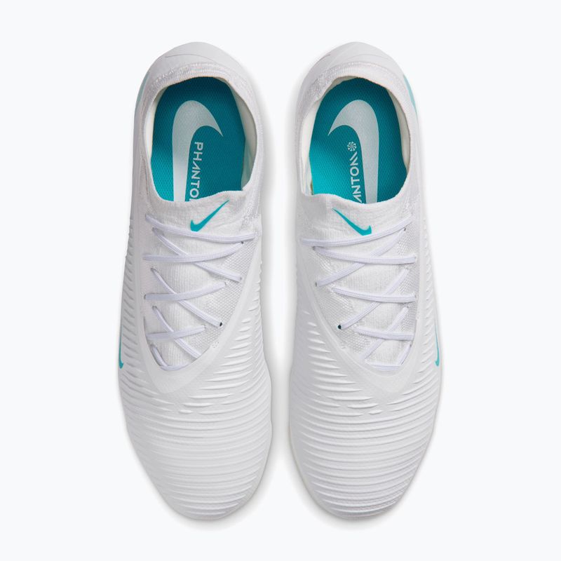 Scarpe da calcio uomo Nike Phantom 6 Low Pro FG white/white/dusty cactus 4