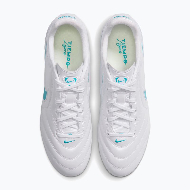 Scarpe da calcio uomo Nike Tiempo Ligera Pro FG white/white/energy 5