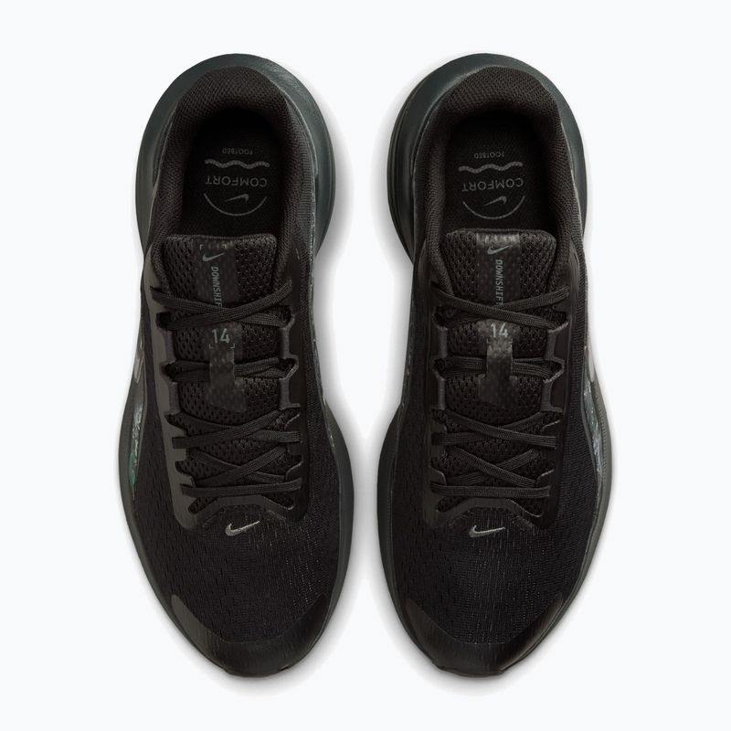 Scarpe da corsa uomo Nike Downshifter 14 black/dark smoke grey/metallic dark grey 4