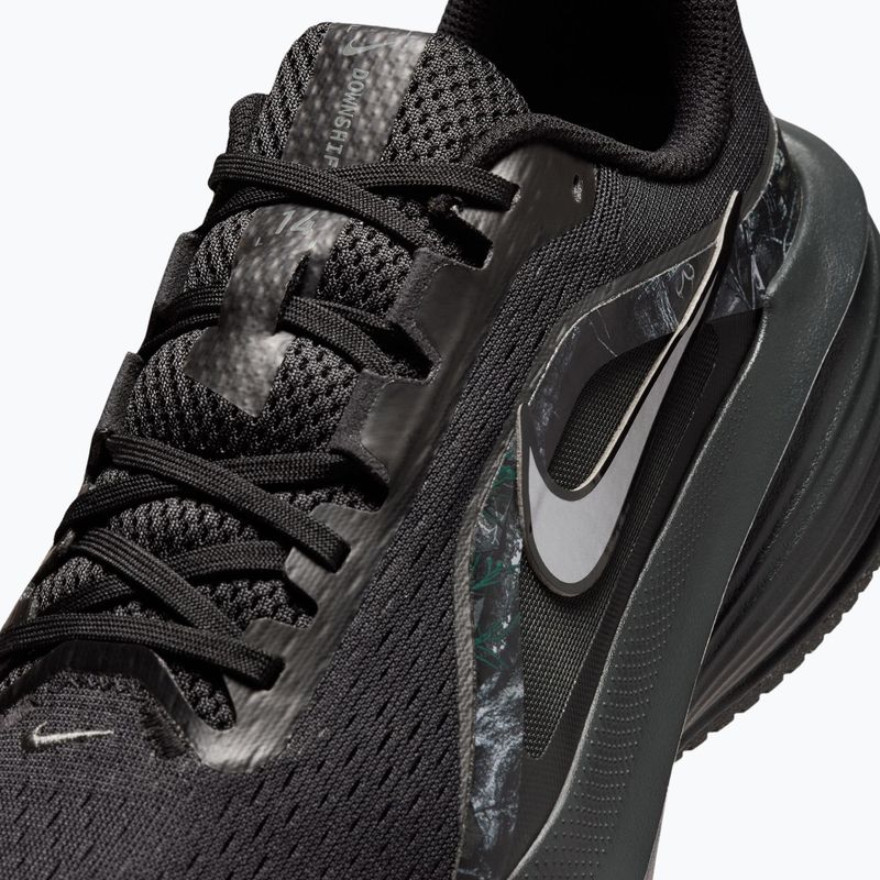 Scarpe da corsa uomo Nike Downshifter 14 black/dark smoke grey/metallic dark grey 5