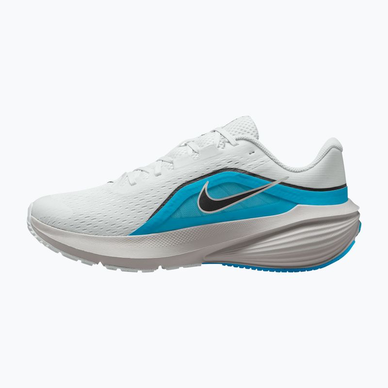 Scarpe da corsa uomo Nike Downshifter 14 off white/light current blue/black 2