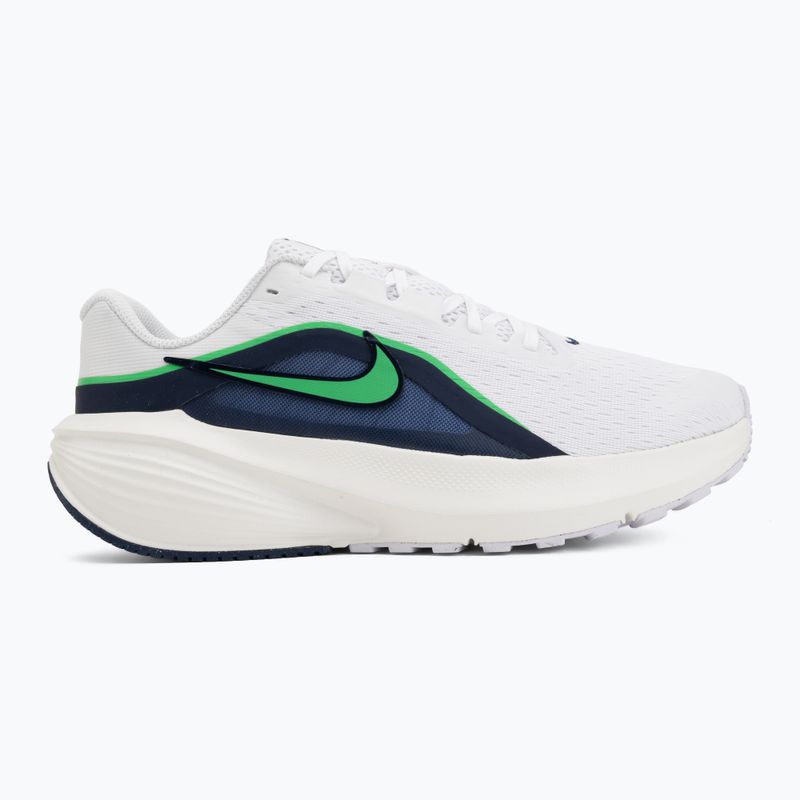Scarpe da corsa uomo Nike Downshifter 14 white/midnight navy/green spark 2