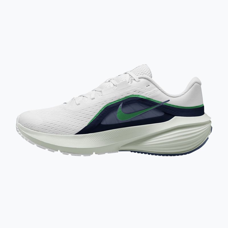 Scarpe da corsa uomo Nike Downshifter 14 white/midnight navy/green spark 2