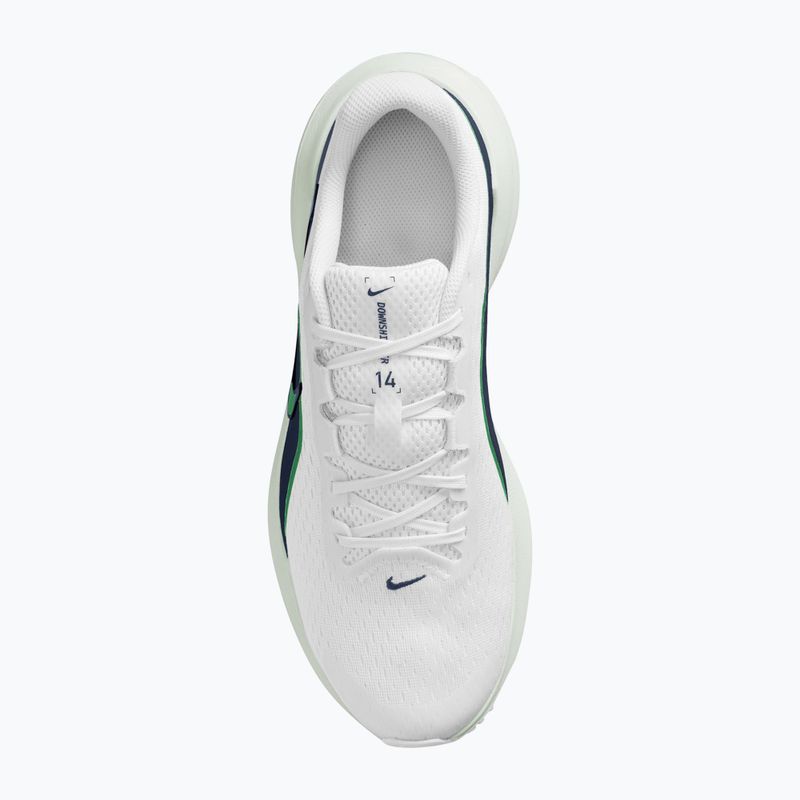 Scarpe da corsa uomo Nike Downshifter 14 white/midnight navy/green spark 4