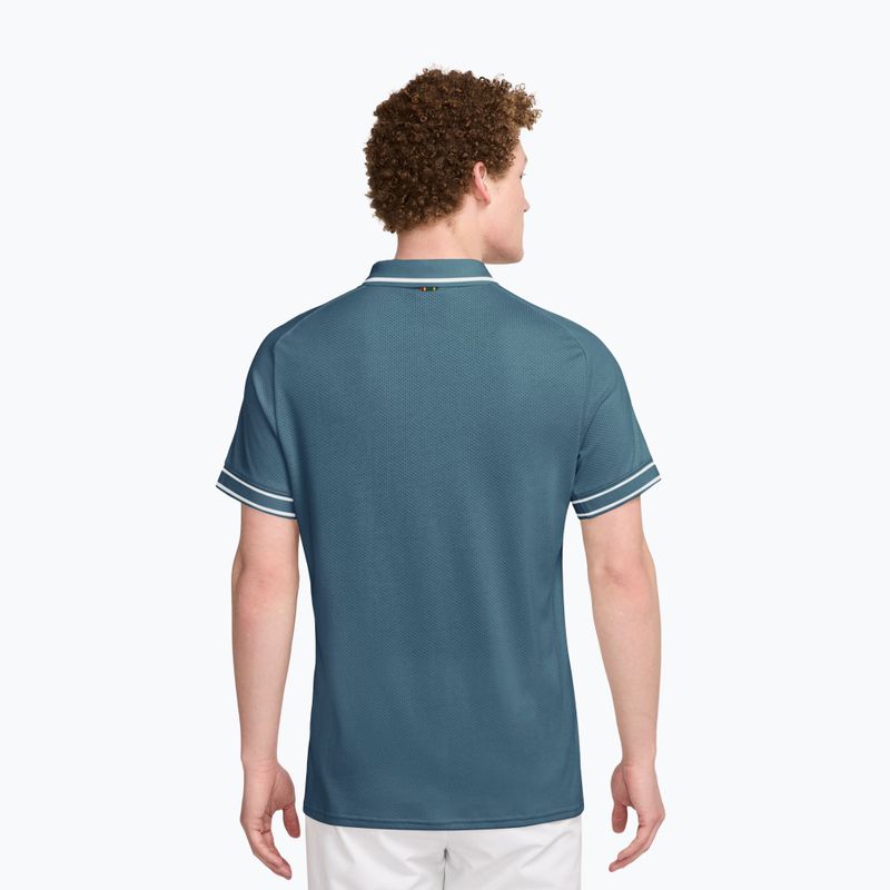 Maglietta da tennis da uomo Nike Court Heritage smokey blue/smokey blue 2