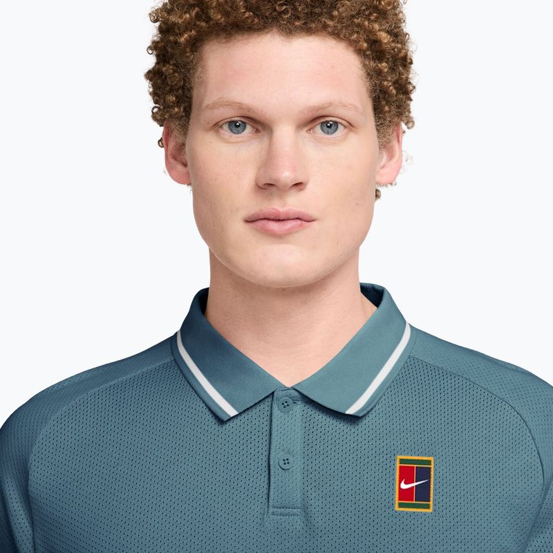 Maglietta da tennis da uomo Nike Court Heritage smokey blue/smokey blue 3