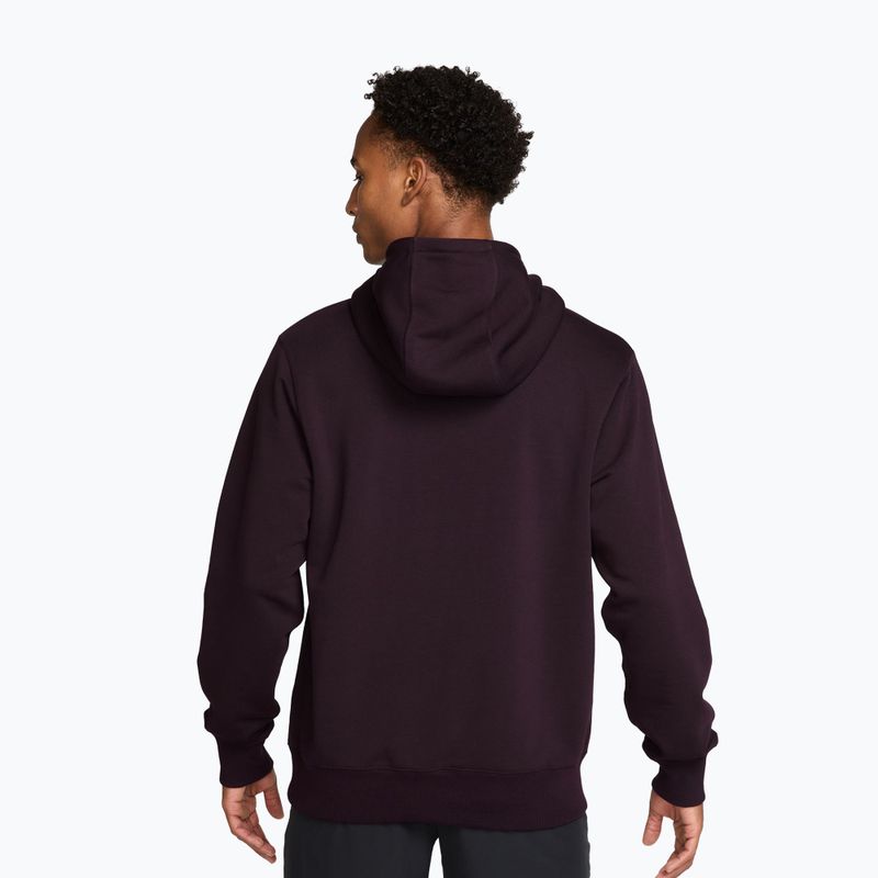 Felpa da uomo Nike Court burgundy ash/bright crimson 2