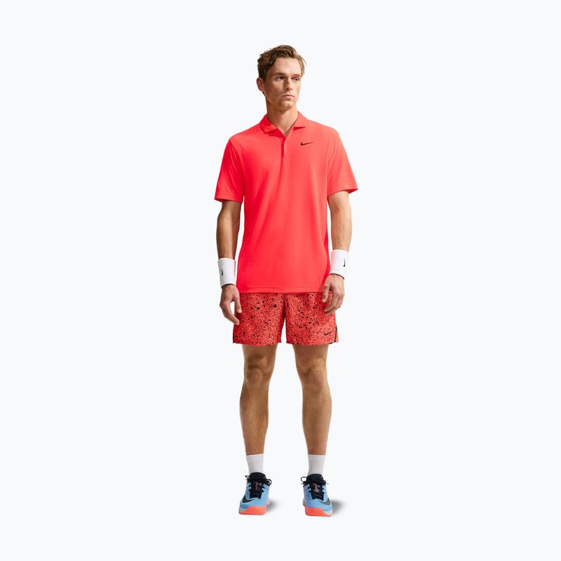 Maglietta da tennis da uomo Nike Court Dri-FIT Bright Crimson/Black 2