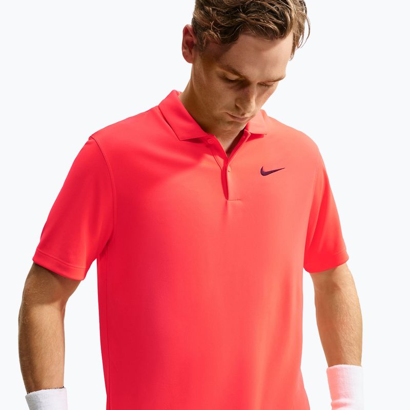 Maglietta da tennis da uomo Nike Court Dri-FIT Bright Crimson/Black 4