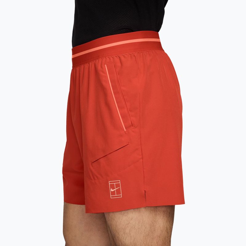 Pantaloncini da tennis da uomo Nike Court Dri-Fit Advantage 6" picante red/atomic pink/atomic pink 3