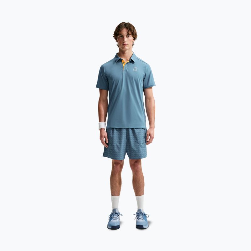 Polo da tennis da uomo Nike Court Dri-Fit Advantage smokey blue/white 2