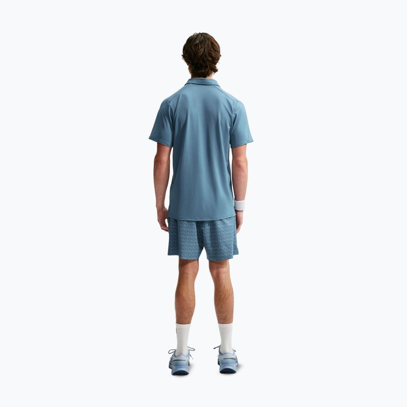 Polo da tennis da uomo Nike Court Dri-Fit Advantage smokey blue/white 3