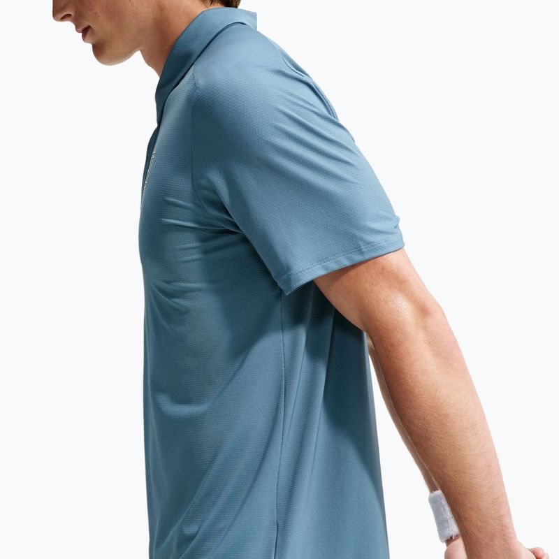 Polo da tennis da uomo Nike Court Dri-Fit Advantage smokey blue/white 5