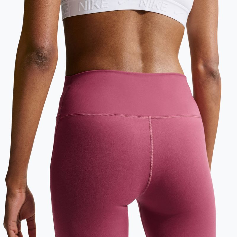 Leggings da allenamento donna Nike One pink smoke/white 5
