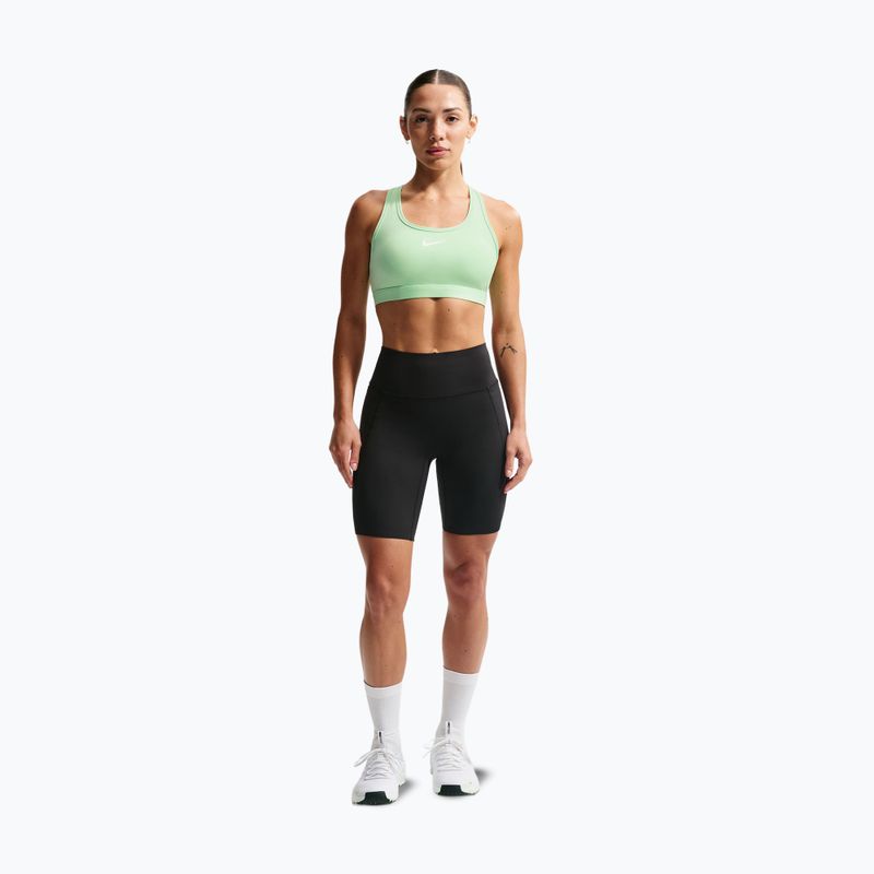 Reggiseno sportivo Nike Swoosh cucumber calm/white 2