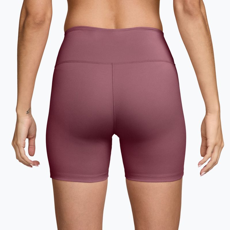 Pantaloncini da allenamento da donna Nike One pink smoke/white 3