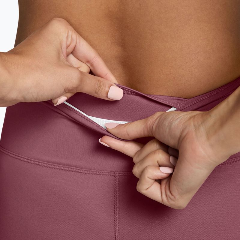 Pantaloncini da allenamento da donna Nike One pink smoke/white 4
