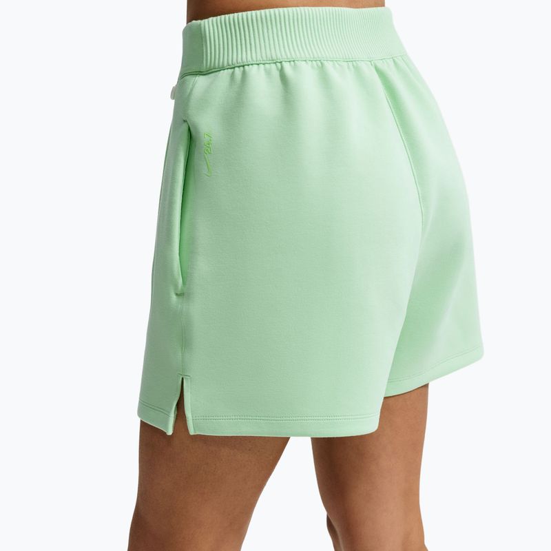 Pantaloncini da allenamento da donna Nike 24.7 ImpossiblySoft cucumber calm/illusion green 5